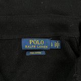 Polo By Ralph Lauren 1/4 Zip - Large Black Cotton