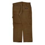 Dickies Carpenter Pants - 33W 29L Brown Cotton