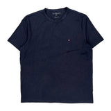 Tommy Hilfiger T-Shirt - Large Navy Cotton
