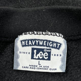 Made In USA Lee College Sweatshirt - Large Black Cotton