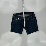True Religion Denim Shorts - 29W US 4 Dark Wash Cotton