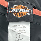 Age 6 Harley Davidson Windbreaker - Small Black Nylon