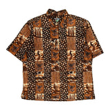 Reyn Spooner Hawaiian Shirt - Large Multicoloured Cotton