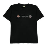 Fort Mc Harley Davidson T-Shirt - XL Black Cotton