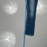 Rhythm Blues Boot Cut Jeans - 32W UK 10 Blue Cotton