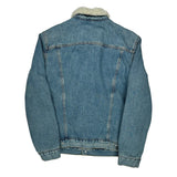 Levis Sherpa Lined Denim Jacket - Large Blue Denim