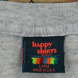 Made In USA Happy Shirts Nfl T-Shirt - Large Grey Cotton