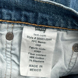 Levis Jeans - 32W 32L Blue Cotton