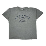 Yankees Puma Mlb T-Shirt - XL Grey Cotton Blend