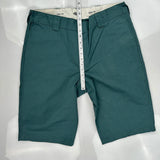 Dickies Slim Fit Chino Shorts - 36W 10L Green Polyester Blend