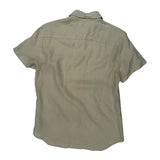 Armani Exchange Short Sleeve Shirt - Small Beige Linen