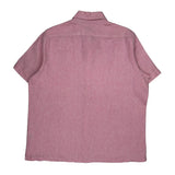 Unbranded Short Sleeve Shirt - XL Pink Linen
