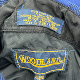 Woodland Checked Flannel Shirt - Medium Blue Acrylic