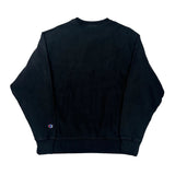 Reverse Weave Champion Sweatshirt - Large Black Cotton