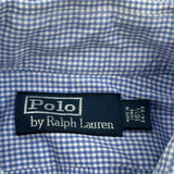 Polo By Ralph Lauren Checked Shirt - Large Blue Cotton