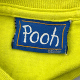 Winnie The Pooh Disney Cartoon T-Shirt - Medium Yellow Cotton
