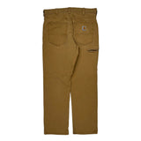 Relaxed Fit Carhartt Carpenter Pants - 33W 30L Brown Cotton