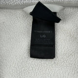 The North Face Fleece Jacket - Large Cream Polyester