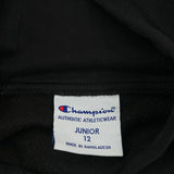 Champion Hoodie - Medium Black Cotton