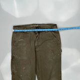 Carhartt Carpenter Trousers - 36″ Waist Brown Cotton