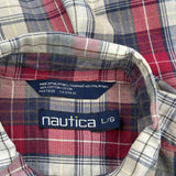 Nautica Checked Flannel Shirt - Large Multicoloured Cotton