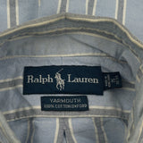 Yarmouth Ralph Lauren Striped Shirt - Medium Blue Cotton