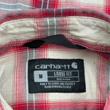 Carhartt Checked Short Sleeve Shirt - Medium Grey Cotton