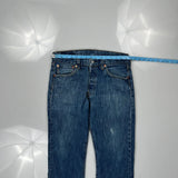 501 Levis Jeans - 32W 31L Blue Cotton