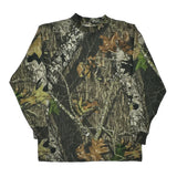 Vintage Mossy Oak Camo Long Sleeve T-Shirt - Large Camo Cotton
