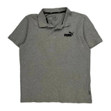 Puma Polo Shirt - Medium Grey Cotton