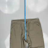 Carhartt Carpenter Trousers - 38W 30L Khaki Cotton