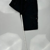 Levis Cargo Shorts - 30W 11L Black Cotton