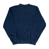 Vintage Majestic Graphic Sweatshirt - Medium Navy Cotton Blend