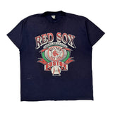 Boston Red Sox Unbranded Single Stitch T-Shirt - XL Navy Polyester Blend