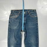 505 Levis Jeans - 33W 34L Blue Cotton