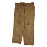 Carhartt Carpenter Trousers - 35W 30L Brown Cotton