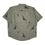 Crossings Short Sleeve Shirt - Large Multicoloured Cotton