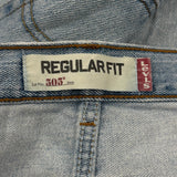 Levis 505 Jeans - 36W 30L Light Wash Cotton