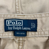 Polo By Ralph Lauren Cargo Shorts - 35W 9L Beige Cotton