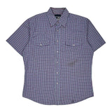 Wrangler Short Sleeve Shirt - XL Multicoloured Cotton