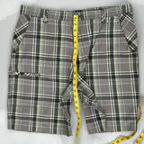 Dickies Checked Shorts - 38W 9L Grey Cotton