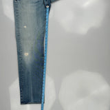 501 Levis Jeans - 33W 30L Light Wash Denim