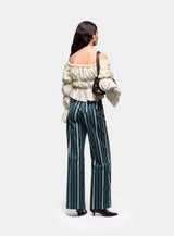 SADIE ECRU RUCHED BLOUSE