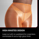 Shiny Semi-Opaque Nylons – 40 Denier Pantyhose | Orange