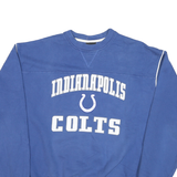 NFL Mens Blue Indianapolis Colts Crew Neck L Sweatshirt Cotton Sportswear