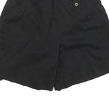 VAN HEUSEN Womens Black Casual Shorts M W30 Cotton Blend Comfortable Stylish