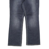 ANGELS Womens Regular Fit Blue Denim Jeans W32 L28 Contrast Stitching