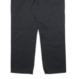 DICKIES Womens Cotton Blend Black Regular Straight Trousers W38 L29 Zip Closure
