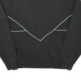 ADIDAS Mens Black Cotton Blend Crew Neck XS Logo Sweatshirt Retro Style