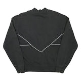 ADIDAS Mens Black Cotton Blend Crew Neck XS Logo Sweatshirt Retro Style